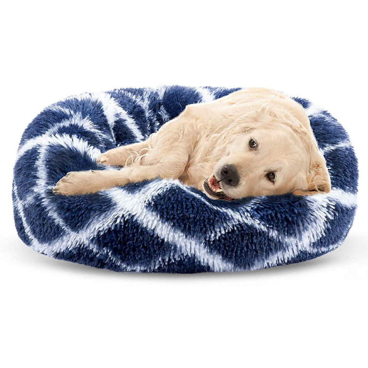 Tucker Murphy™ Pet Calming Dog Bed For Small Medium Large Dogs And Cats, Anti Anxiety Faux Fur